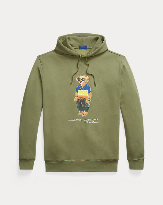Polo Bear Fleece Hoodie Tree Green Beach Shp