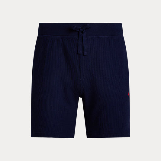 Slim Waffle-Knit Sleep Short Cruise Navy