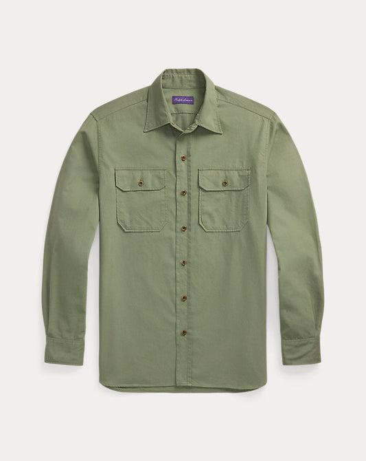 Chino Twill Shirt Dark Ivy