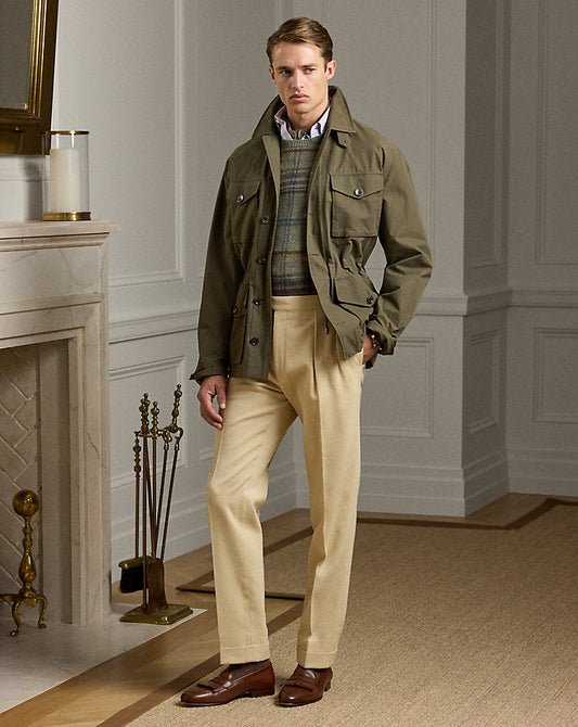 Gregory Hand-Tailored Twill Trouser Tan